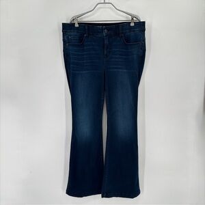 Torrid Bombshell Flare Jeans Plus Size 18R Dark Wash Super Soft Pull-on Stretch